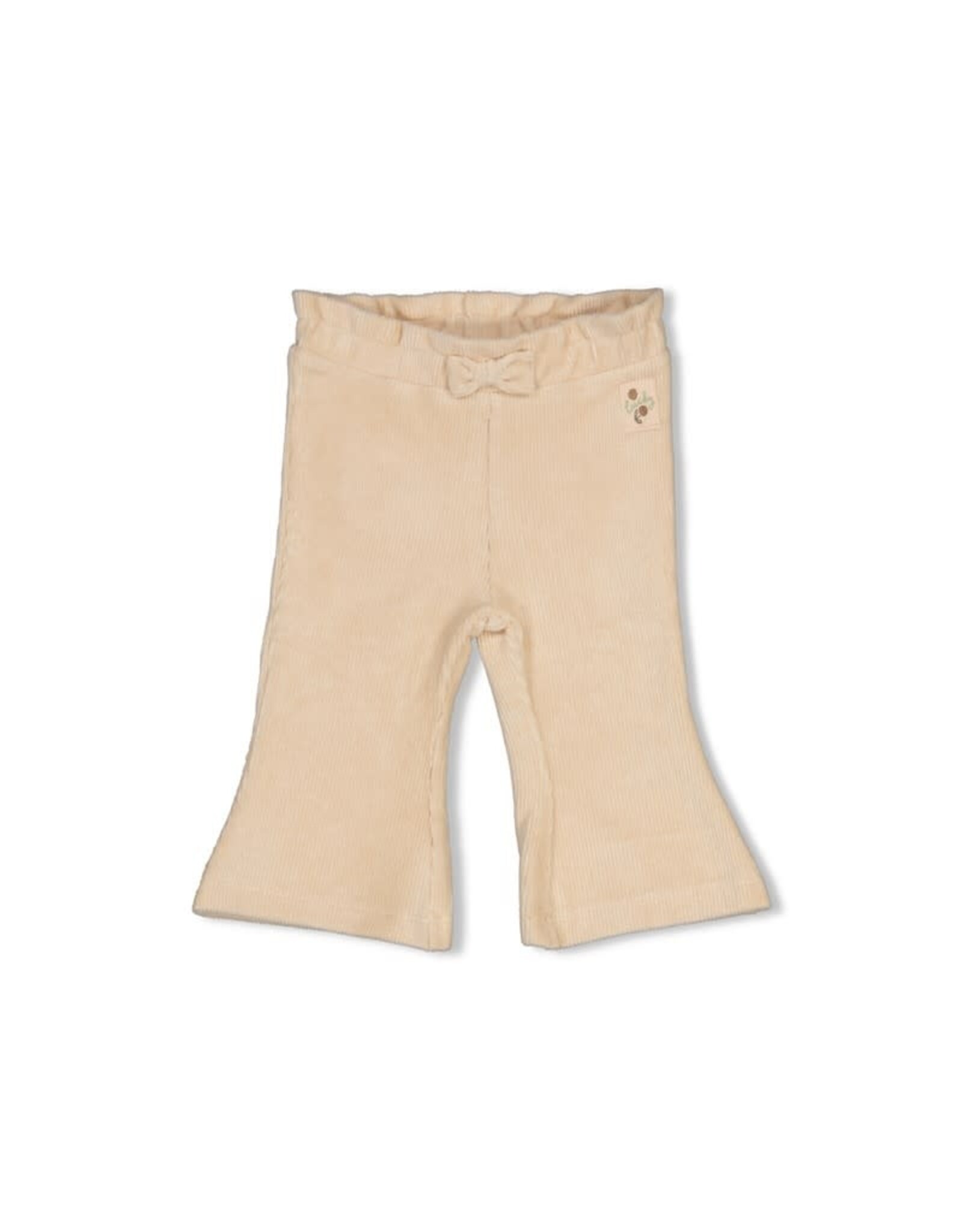 Feetje Flare broek velours rib Lucky Bloombird Offwhite