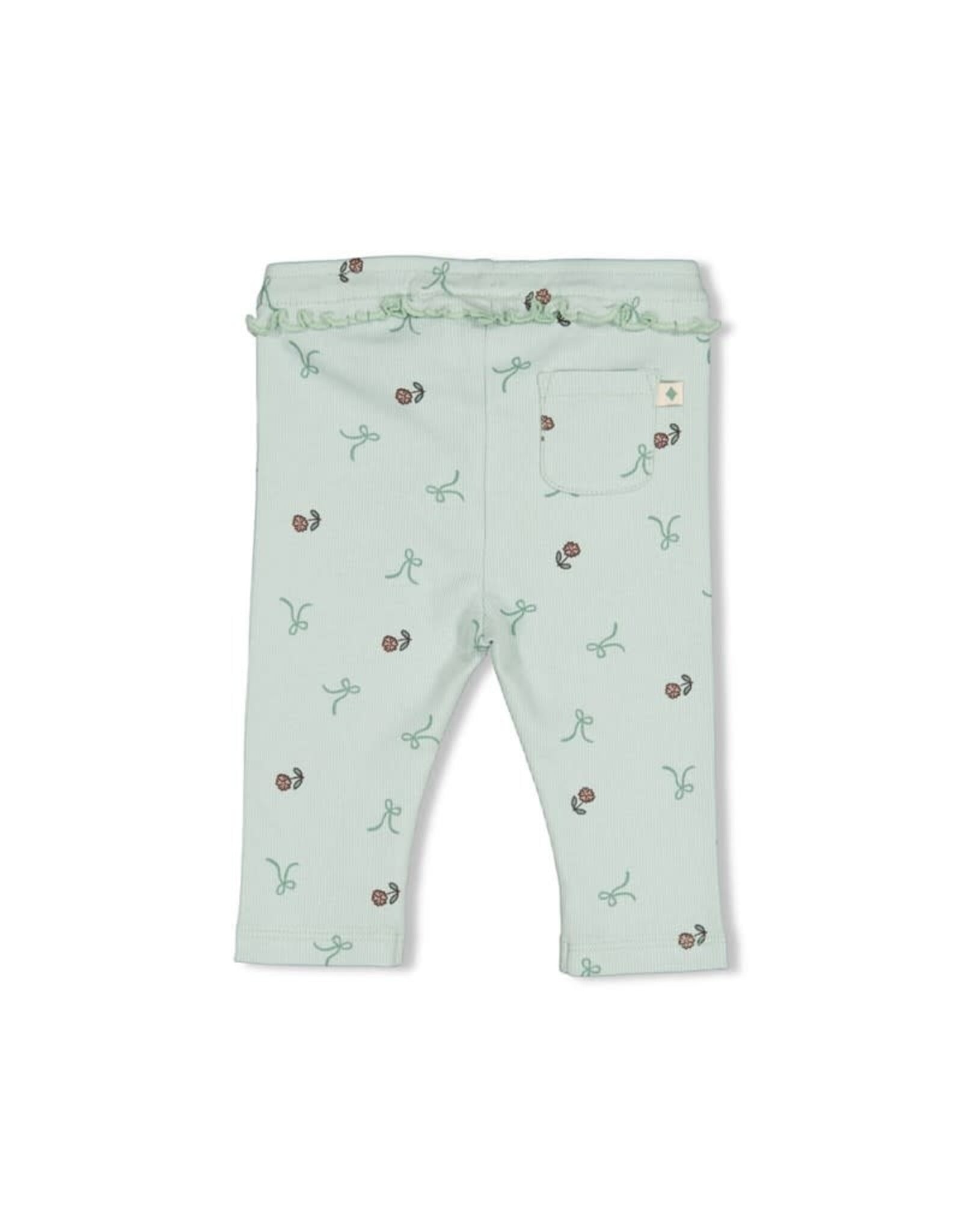 Feetje Legging rib Lucky Bloombird mint