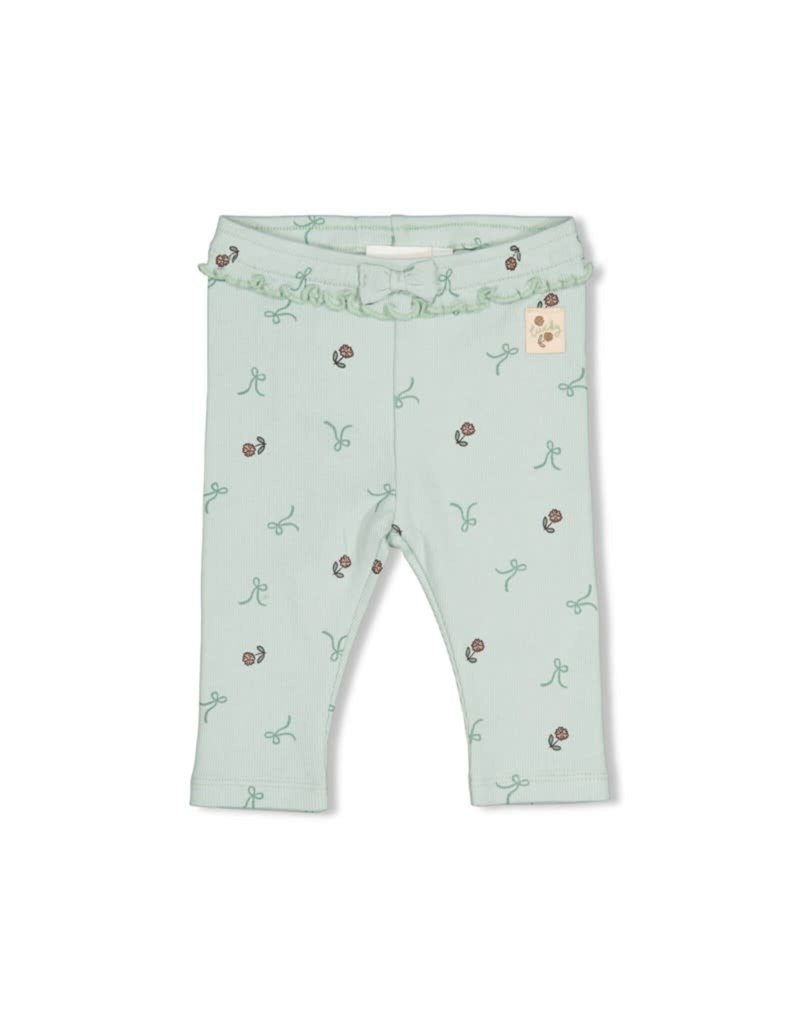 Feetje Legging rib Lucky Bloombird mint