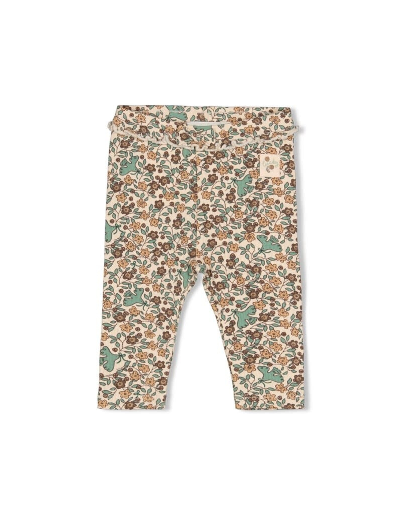 Feetje Legging rib Lucky Bloombird Offwhite