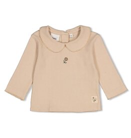 Feetje Longsleeve pointelle rib Lucky Bloombird Offwhite