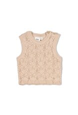 Feetje Spencer gebreid Lucky Bloombird off white
