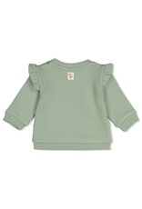 Feetje Sweater relaxed fit Lucky Bloombird Jade groen