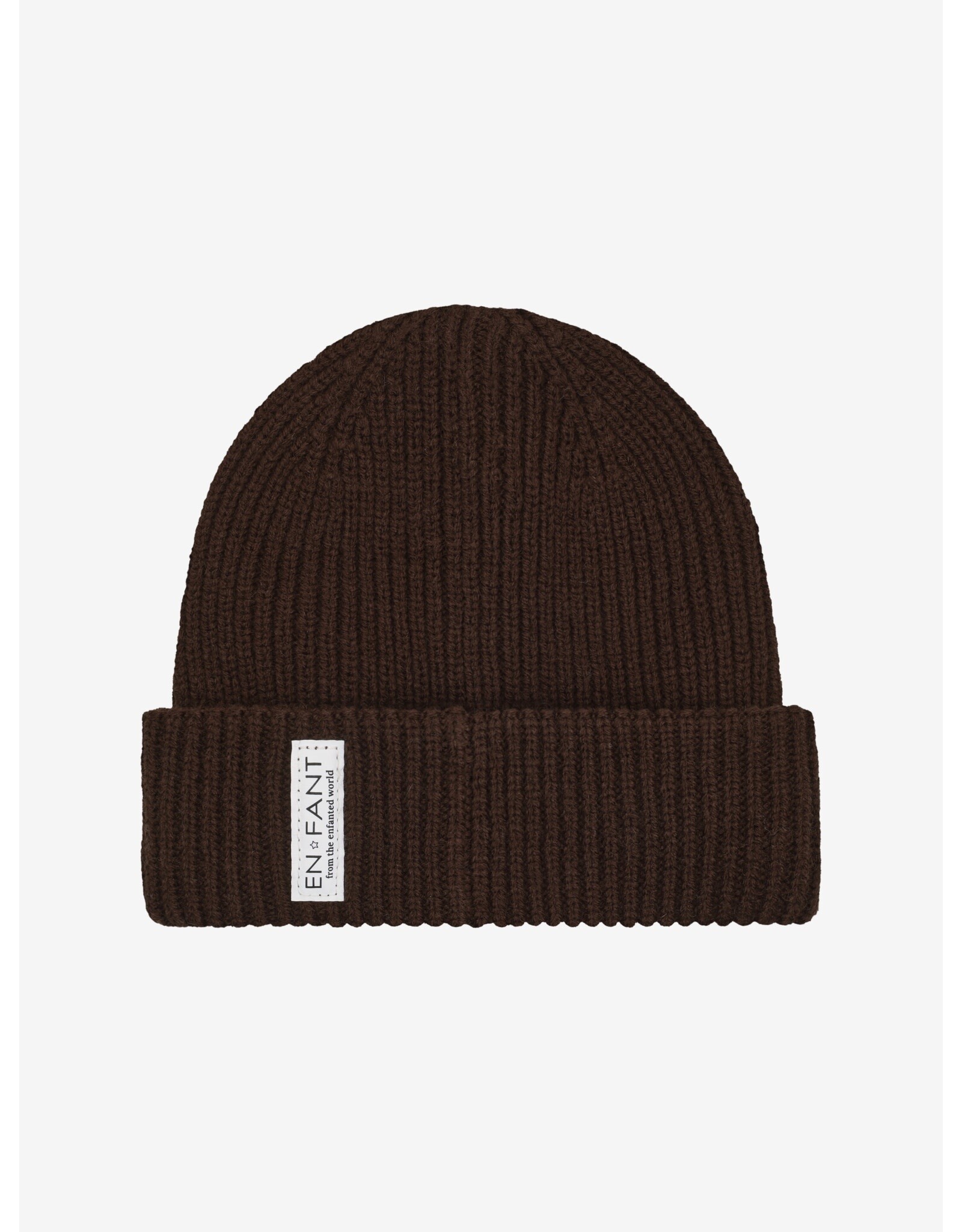 En Fant Beanie w. Lining Coffee Bean