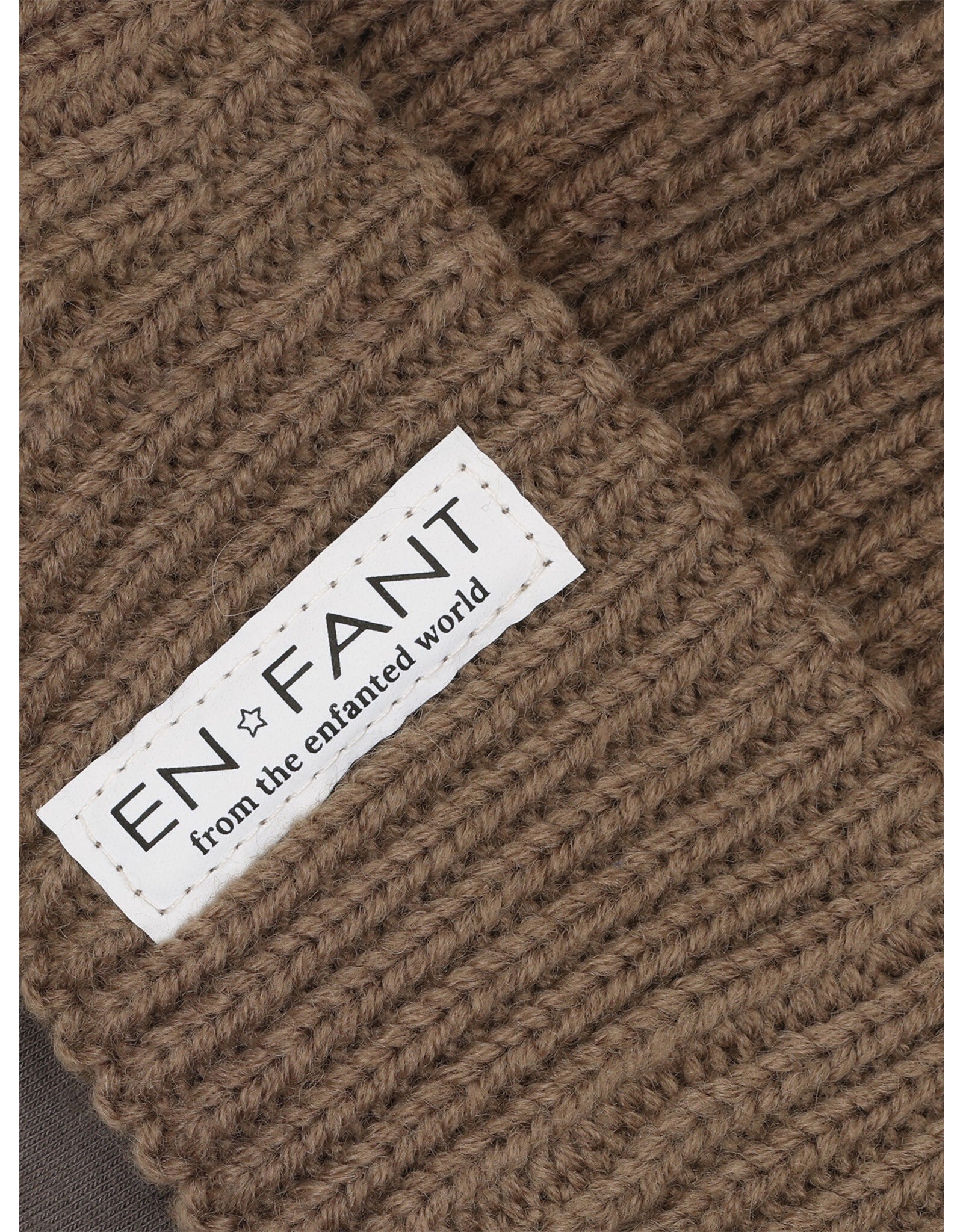 En Fant Beanie w. Lining Pine Bark