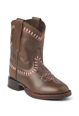 Copenhagen Colors Bow Boot w. Warm Lining - Low Dk. Brown