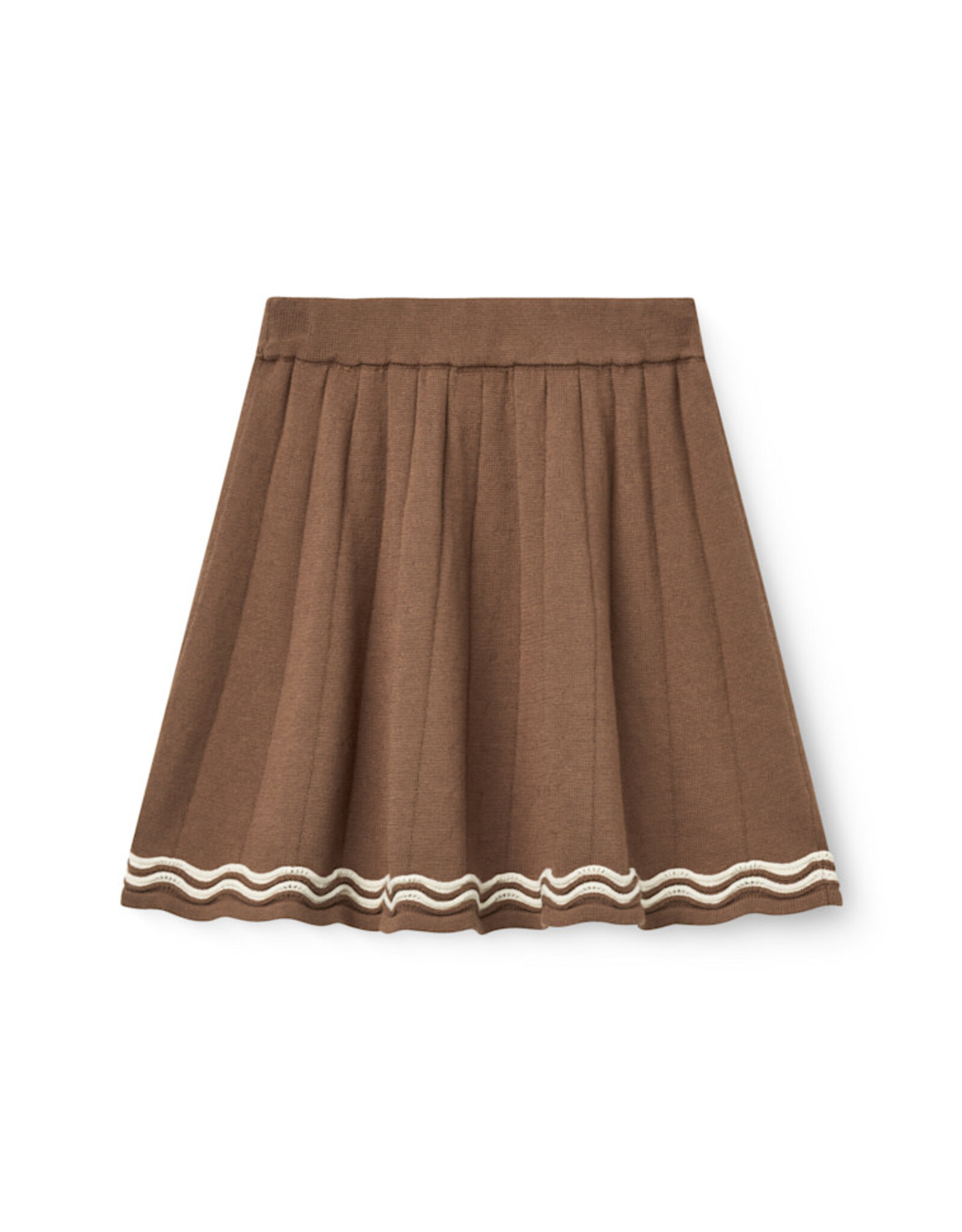 Copenhagen Colors Knitted Tennis Skirt Walnut Comb.