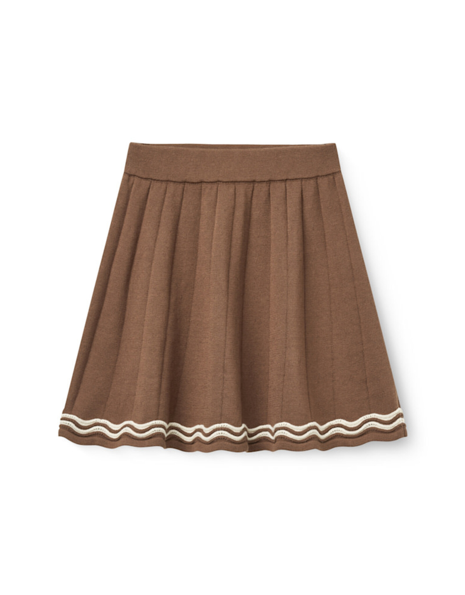 Copenhagen Colors Knitted Tennis Skirt Walnut Comb.