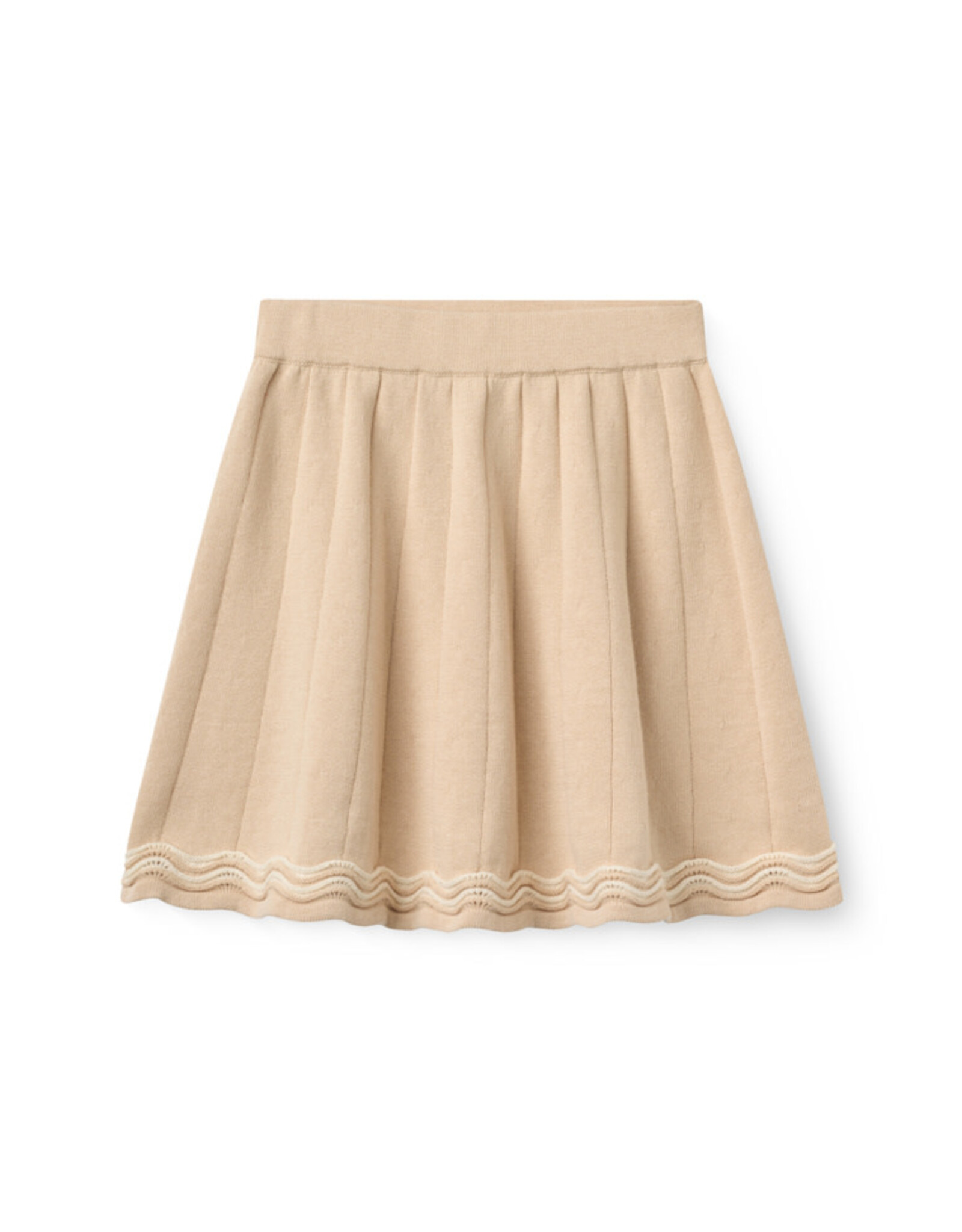 Copenhagen Colors Knitted Tennis Skirt Beige Comb.