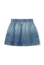 Copenhagen Colors Denim Skirt w. Block Spray