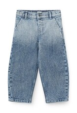 Copenhagen Colors Organic Balloon Denim Pants w. Hearts Back Pockets Block Spray