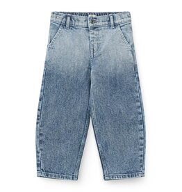 Copenhagen Colors Organic Balloon Denim Pants w. Hearts Back Pockets Block Spray