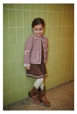Copenhagen Colors Checkered Quilted Jacket w. Embroidery Winter Rose Check Comb.