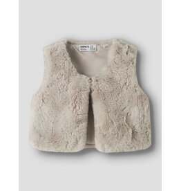 Name it NMFNANIS FAKE FUR VEST Peyote