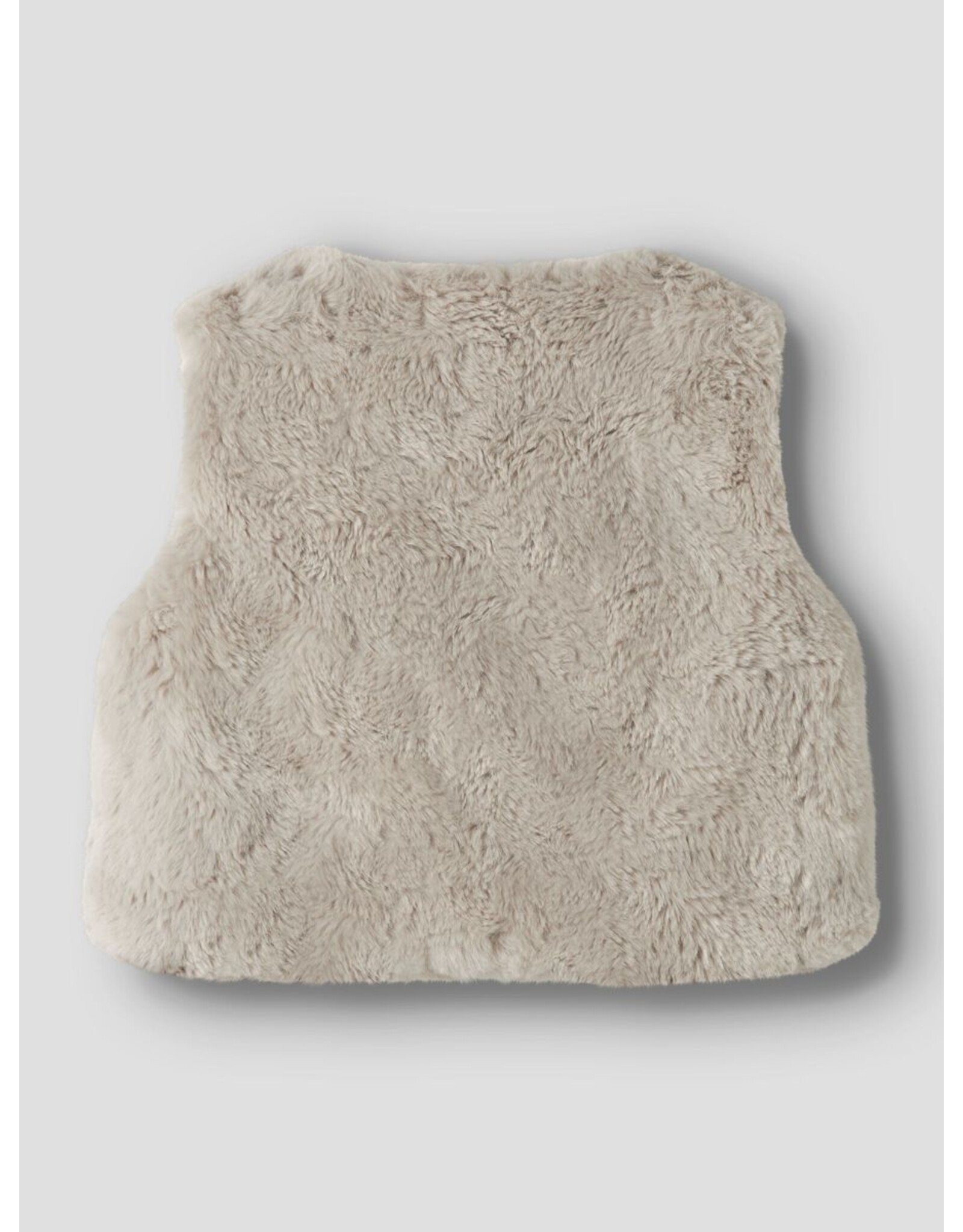 Name it NMFNANIS FAKE FUR VEST Peyote