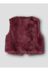 Name it NMFNANIS FAKE FUR VEST Wild Ginger