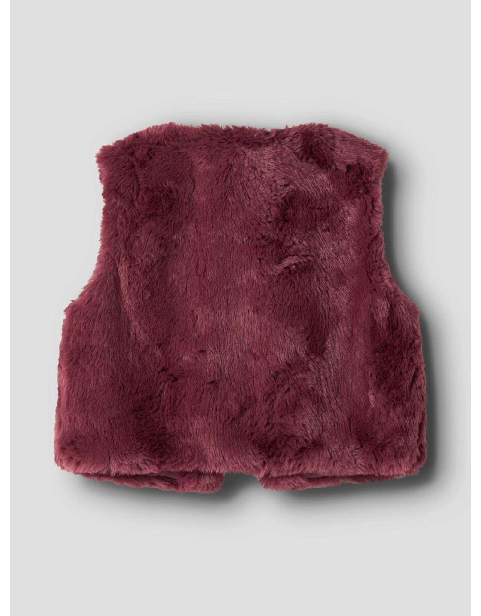 Name it NMFNANIS FAKE FUR VEST Wild Ginger