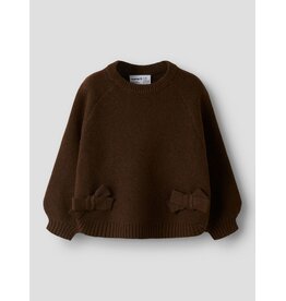 Name it NMFNDOPER LS KNIT Chocolate Plum