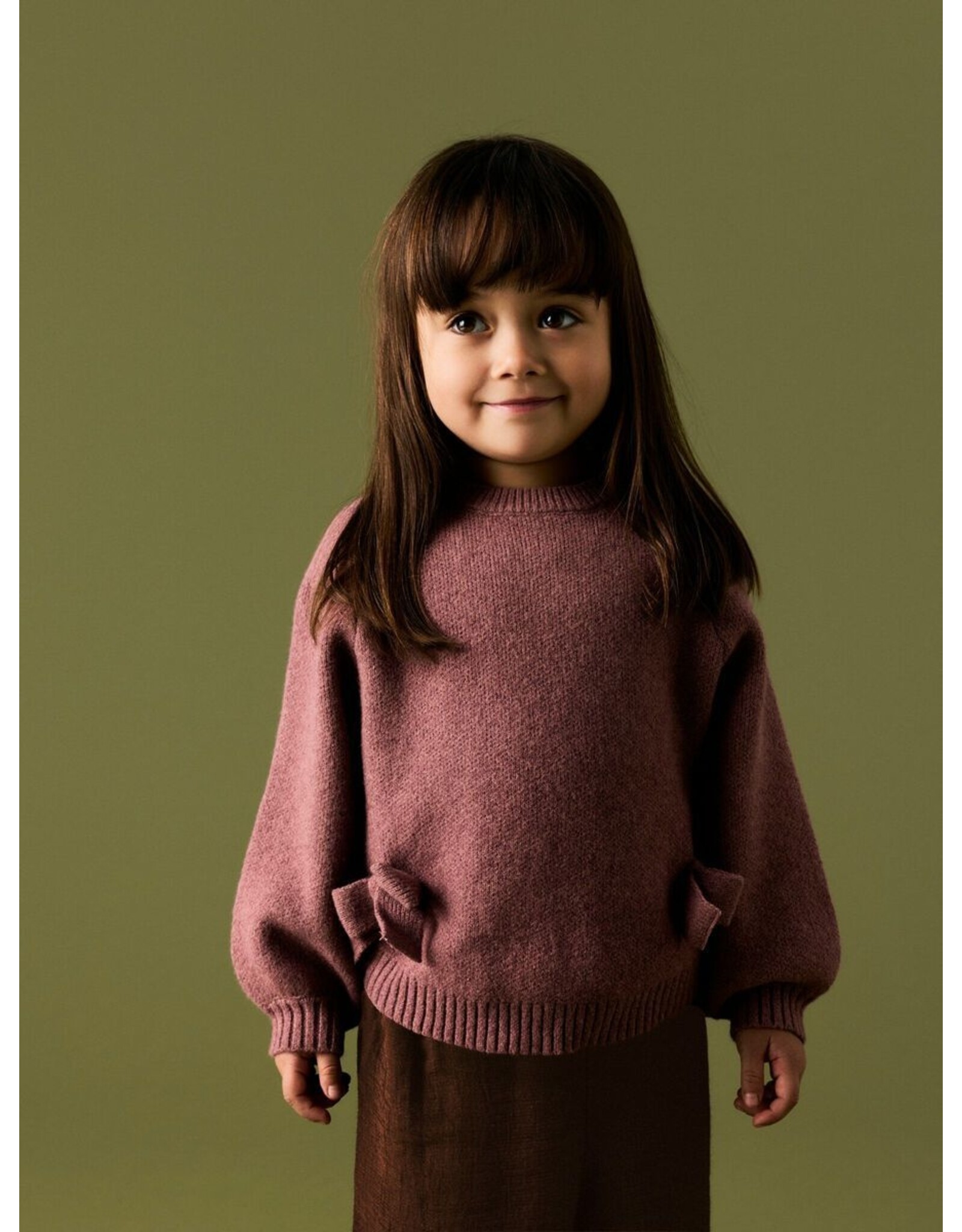 Name it NMFNDOPER LS KNIT Wild Ginger