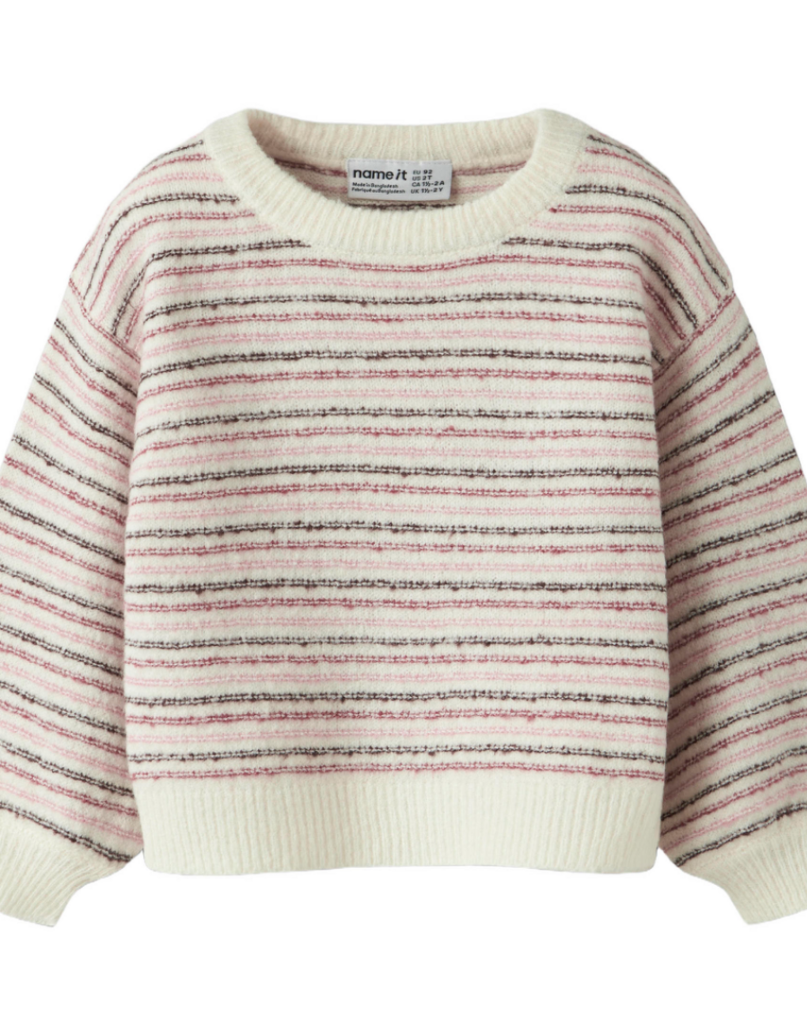 Name it NMFNOELLE LS KNIT Antique White