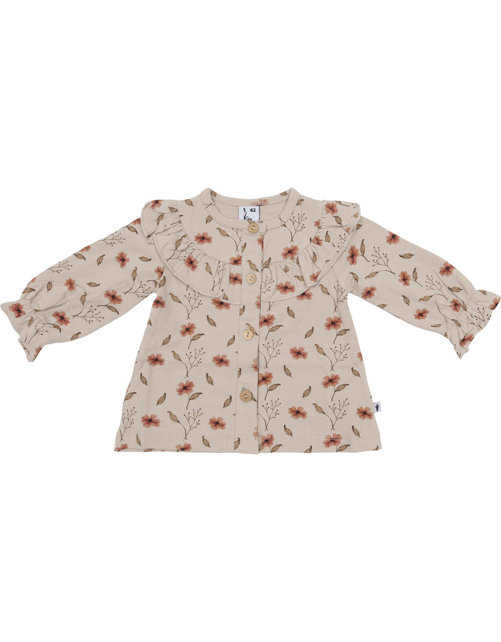 Klein Cardigan Ruffle AOP Flowers AW26