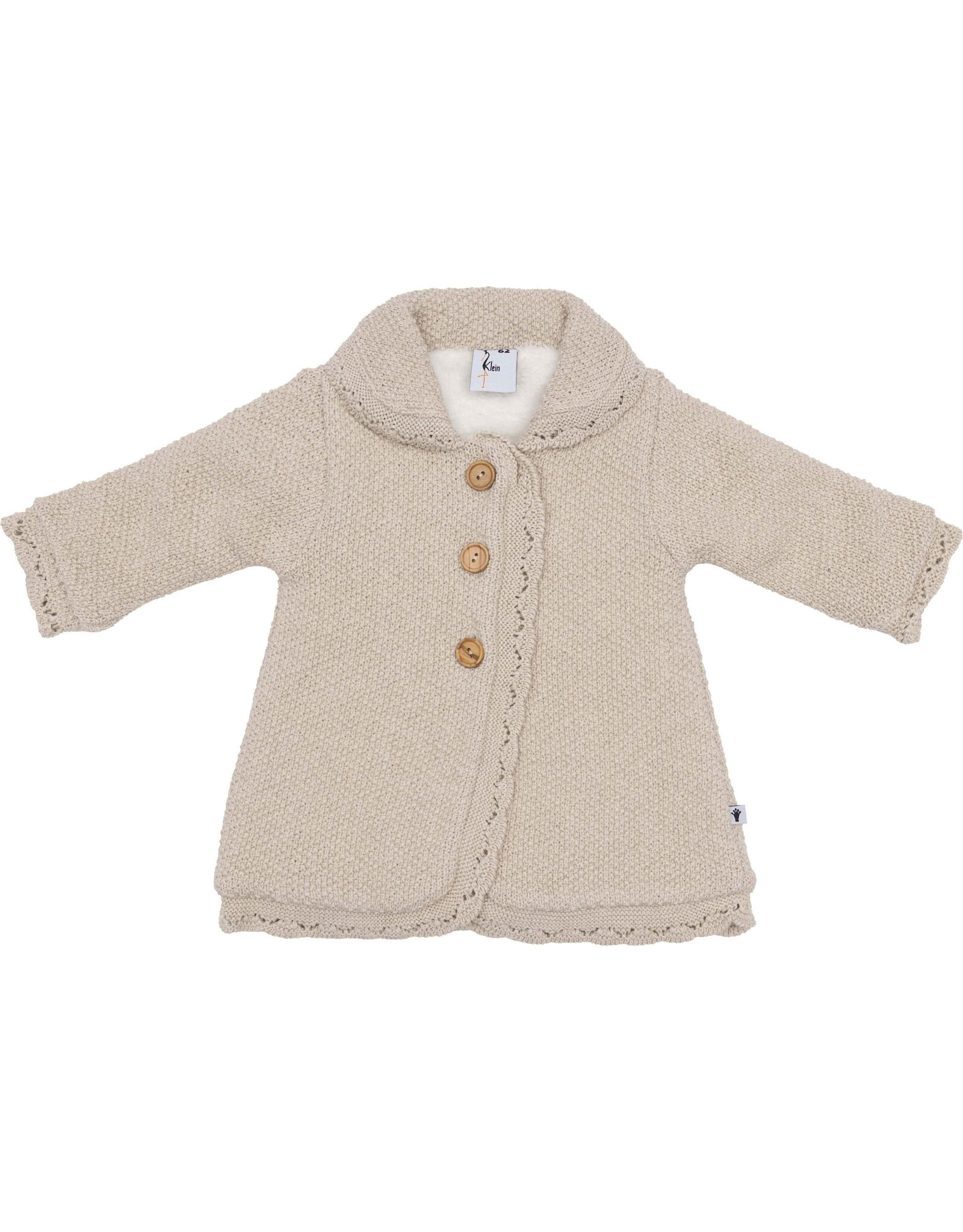 Klein Jacket Knitted A-Line Beige Melange