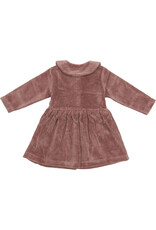 Klein Polo Dress Rib Reddish Brown