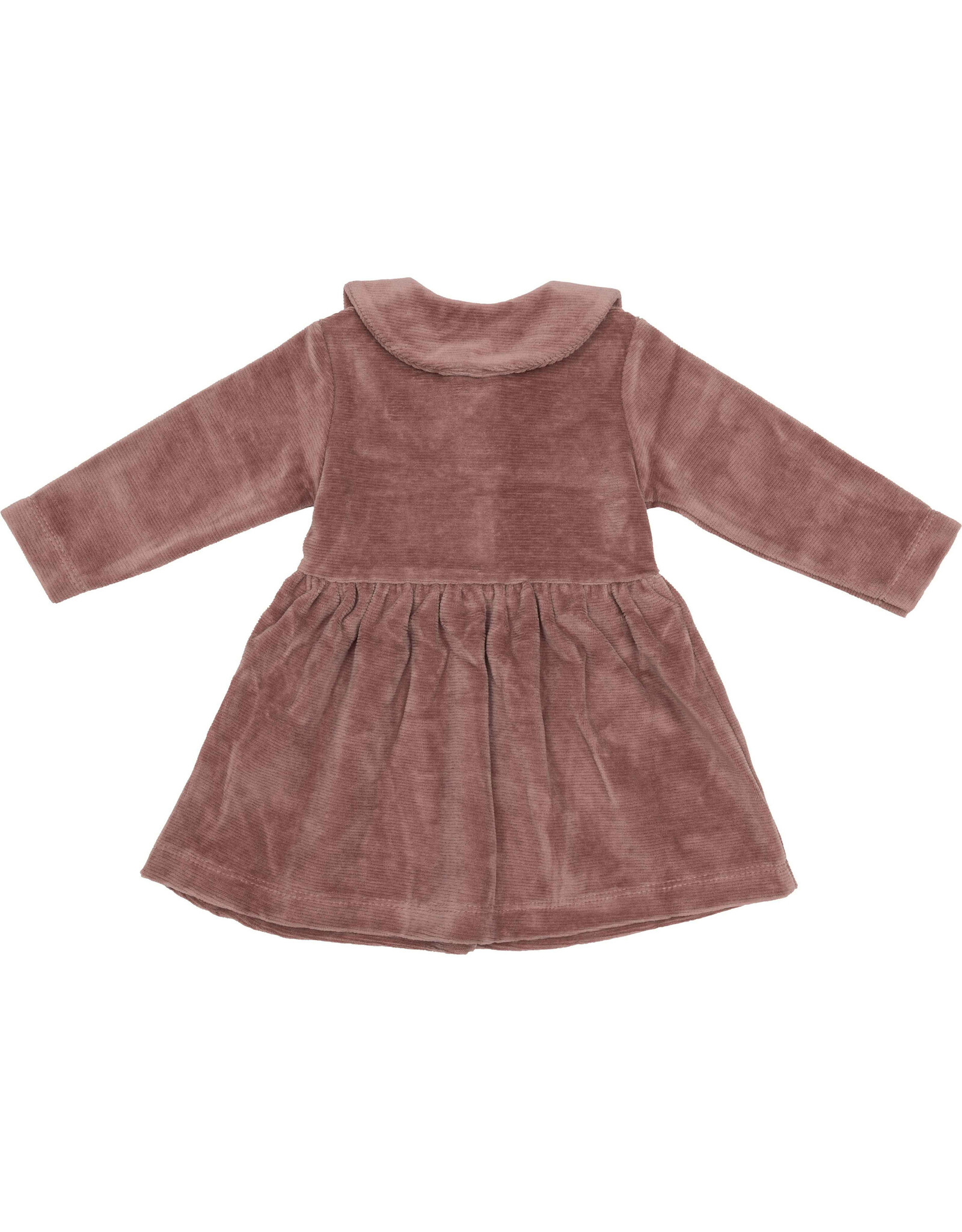 Klein Polo Dress Rib Reddish Brown