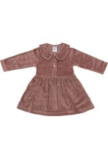 Klein Polo Dress Rib Reddish Brown