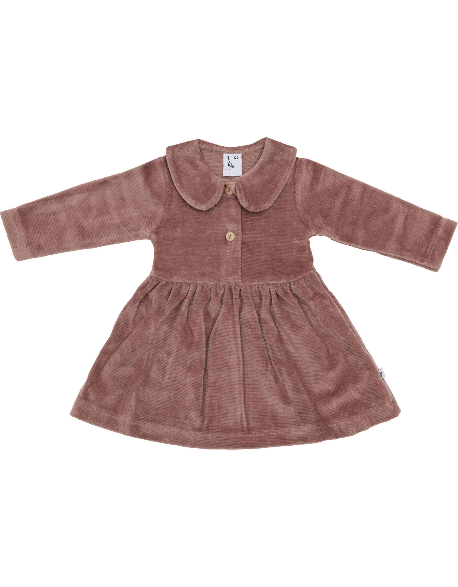 Klein Polo Dress Rib Reddish Brown
