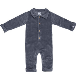 Klein Polo Jumpsuit Rib Blue-Grey