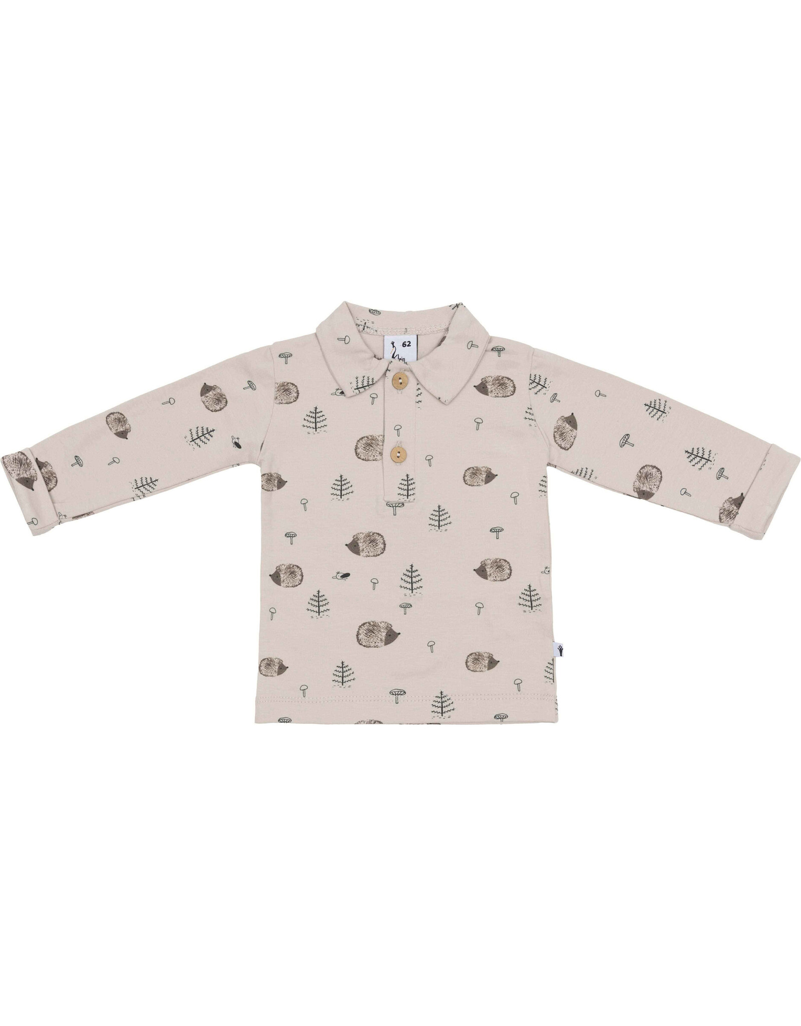 Klein Poloshirt Longsleeve AOP Hedgehog