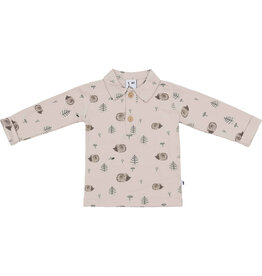 Klein Poloshirt Longsleeve AOP Hedgehog