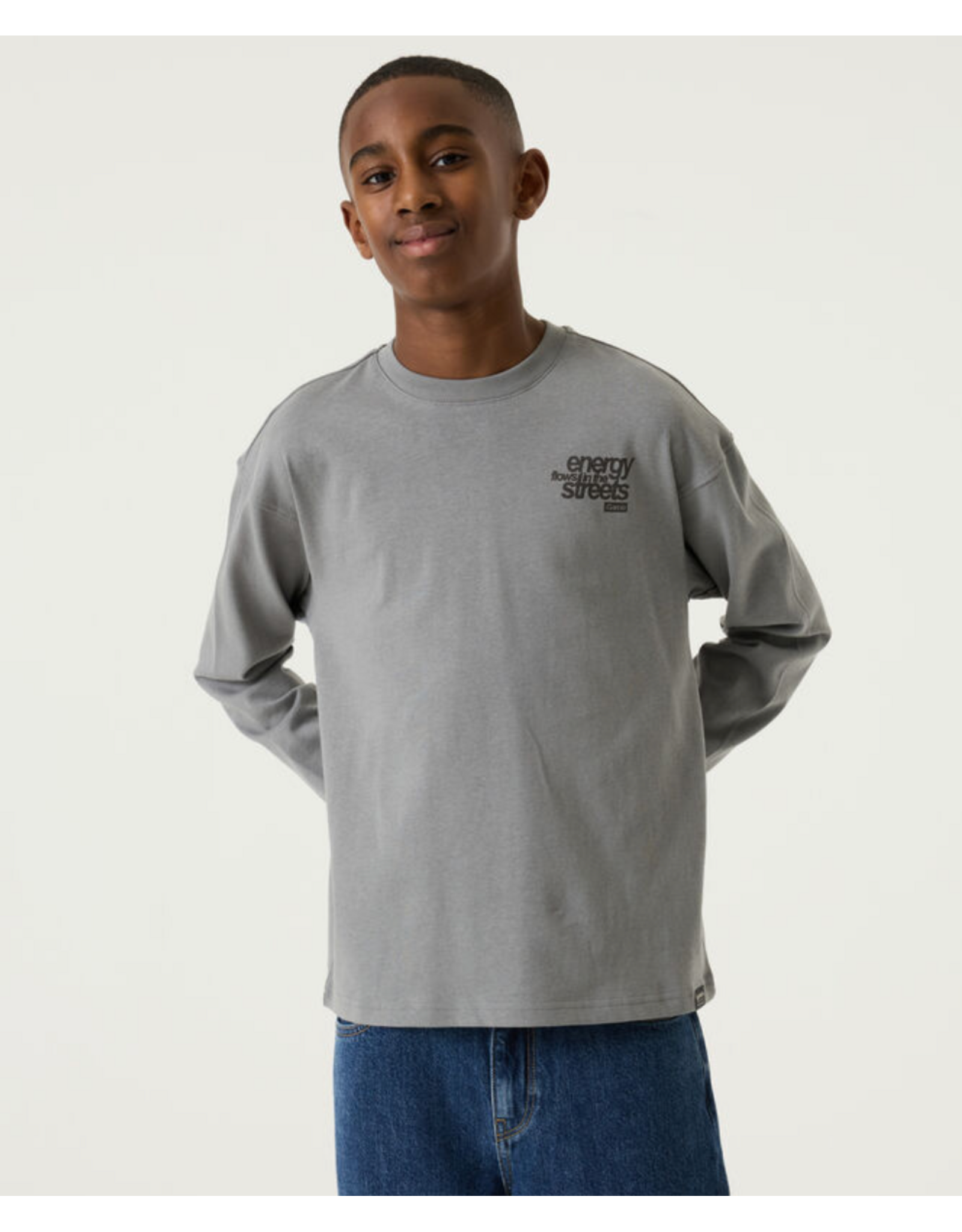 Garcia T263604_boys T-shirt ls pebble