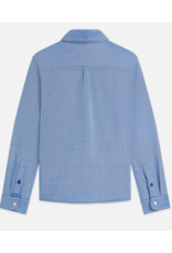Scotch & Soda TWOTONE REGULARFIT PIQUE SHIRT BRIGHT WHITE/ STRONG BLUE