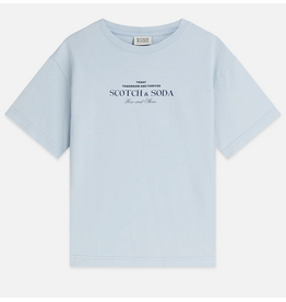 Scotch & Soda FRONT ARTWORK RELAXEDFIT ACID WASHED TSHIRT WINDSURFER