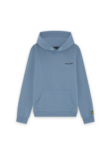 Lyle & Scott Logo Print Hoodie X542 Power Blue