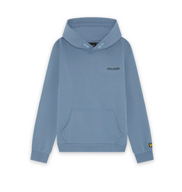Lyle & Scott Logo Print Hoodie X542 Power Blue