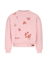 Nono Konono soft furry sweater with embro Rosa