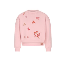 Nono Konono soft furry sweater with embro Rosa