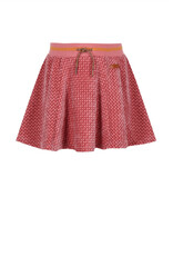 Nono Nacey Flared Velvet AOP skirt Sunset Pink