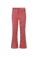 Nono Sady AOP Flared Velvet Jersey Pants Sunset Pink