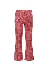 Nono Sady AOP Flared Velvet Jersey Pants Sunset Pink