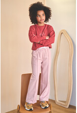 Nono Sarah Pinstripe Pants with contrast waistband Rosa