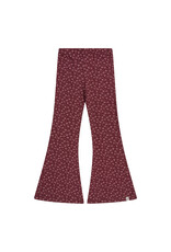 NAVY NATURAL Be flared burgundy leopard flower