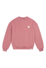 NAVY NATURAL Oversized sweater red violet glitter