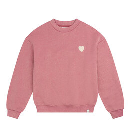 NAVY NATURAL Oversized sweater red violet glitter