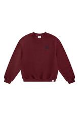 NAVY NATURAL Oversized sweater waves burgundy
