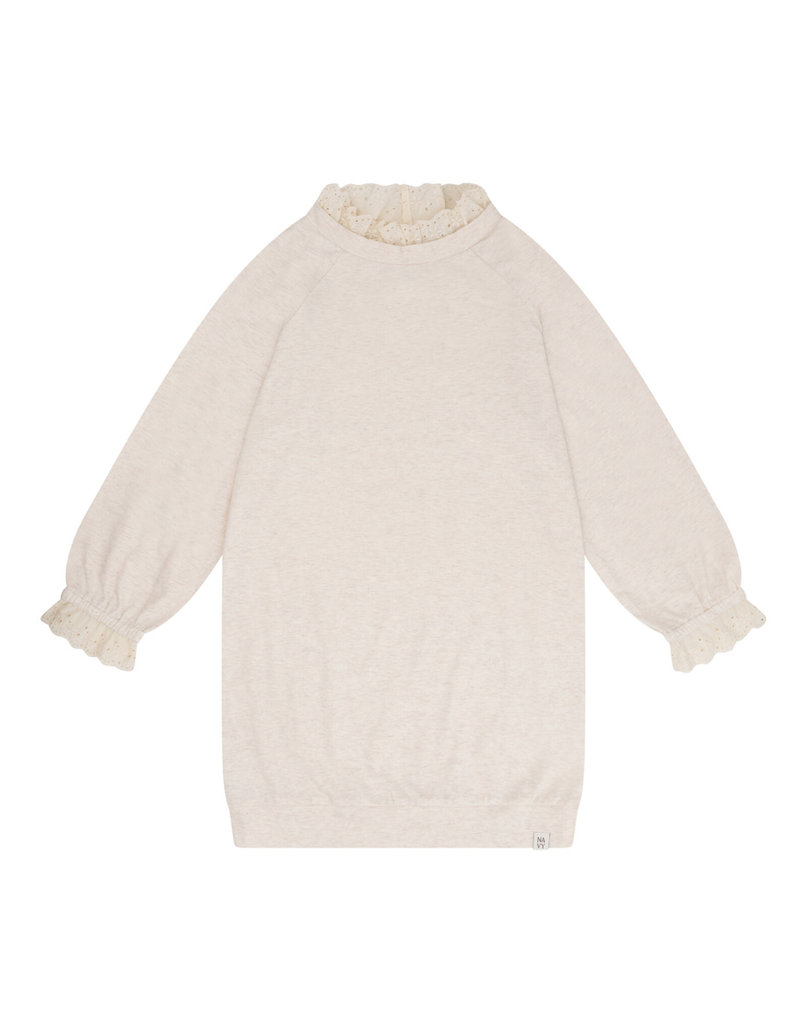 NAVY NATURAL Jackie broderie sweaterdress