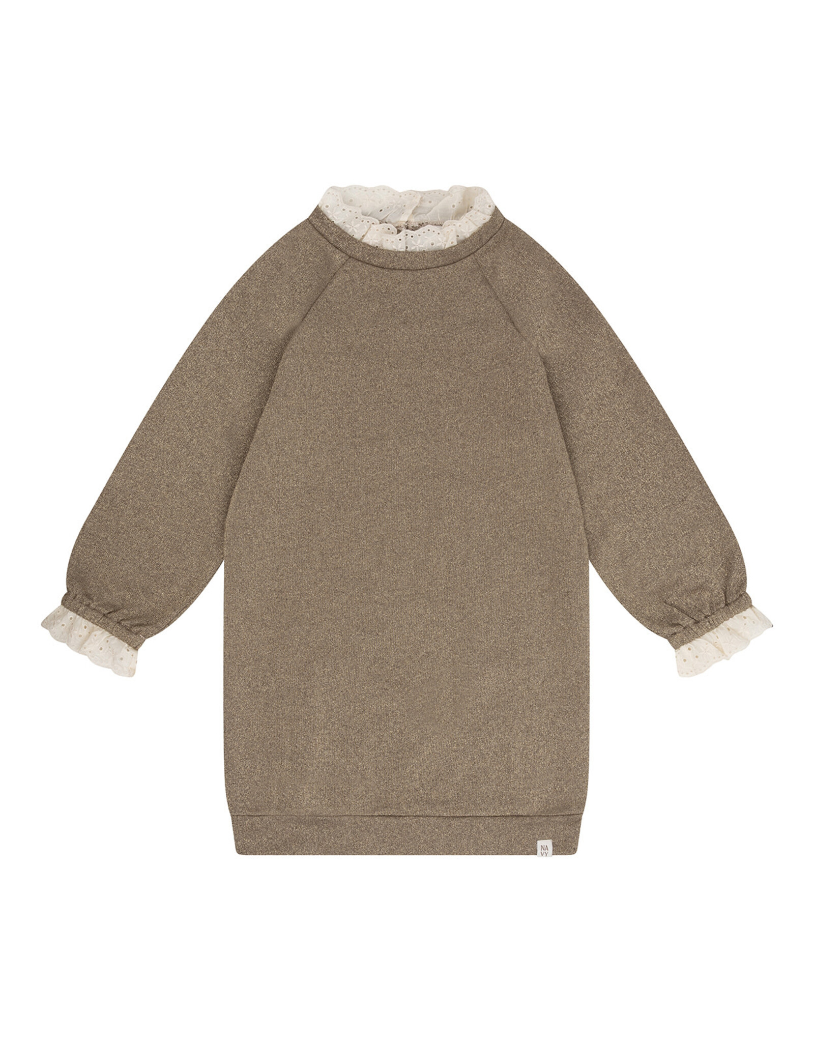 NAVY NATURAL Jackie dress glitter brown